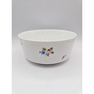 Chateau Fleuri Block Lagenthal Spain Vegetable Bowl Blue And Pink Roses